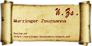 Wurzinger Zsuzsanna névjegykártya